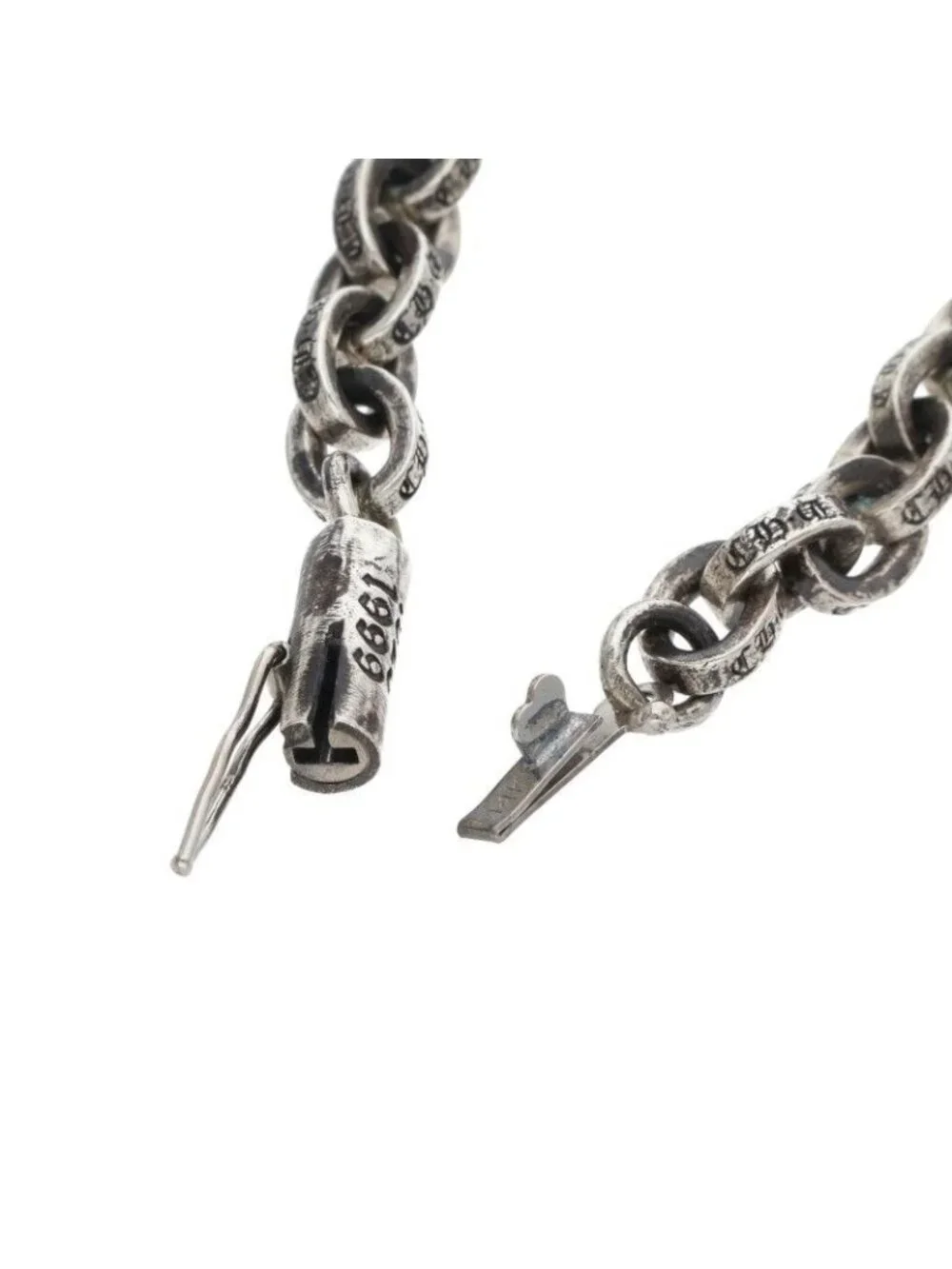 Chrome Hearts Paper Chain 16 Silver Necklace